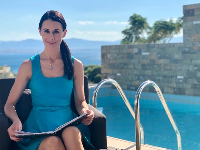 Η Danielle Collins για τα γυρίσματα του BIB στην Ελλάδα
